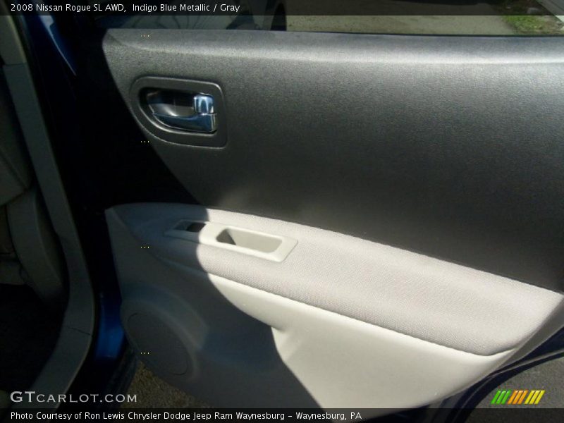 Indigo Blue Metallic / Gray 2008 Nissan Rogue SL AWD
