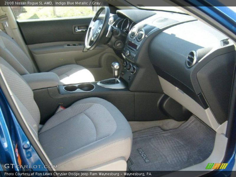 Indigo Blue Metallic / Gray 2008 Nissan Rogue SL AWD