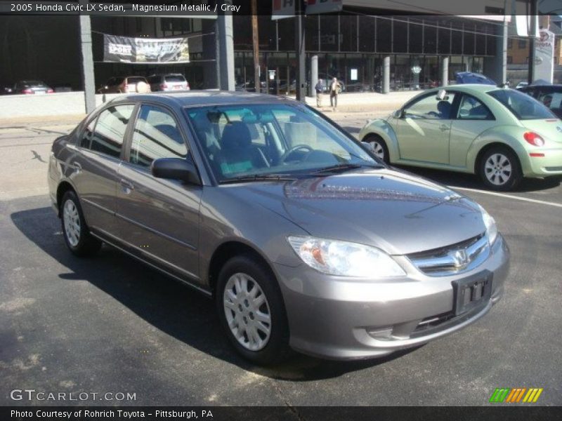 Magnesium Metallic / Gray 2005 Honda Civic LX Sedan
