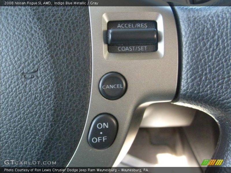 Indigo Blue Metallic / Gray 2008 Nissan Rogue SL AWD