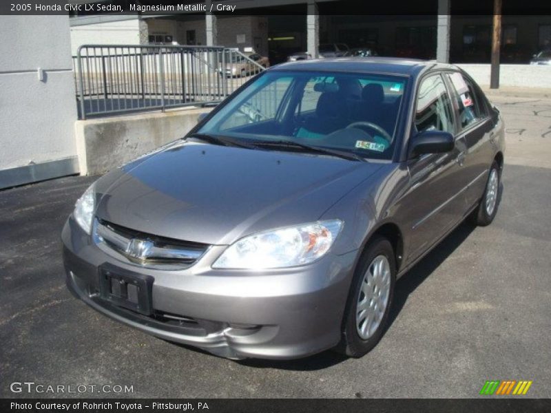Magnesium Metallic / Gray 2005 Honda Civic LX Sedan