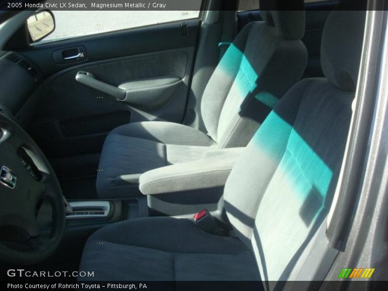 Magnesium Metallic / Gray 2005 Honda Civic LX Sedan