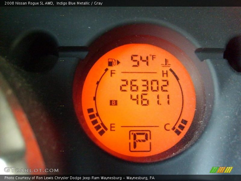Indigo Blue Metallic / Gray 2008 Nissan Rogue SL AWD