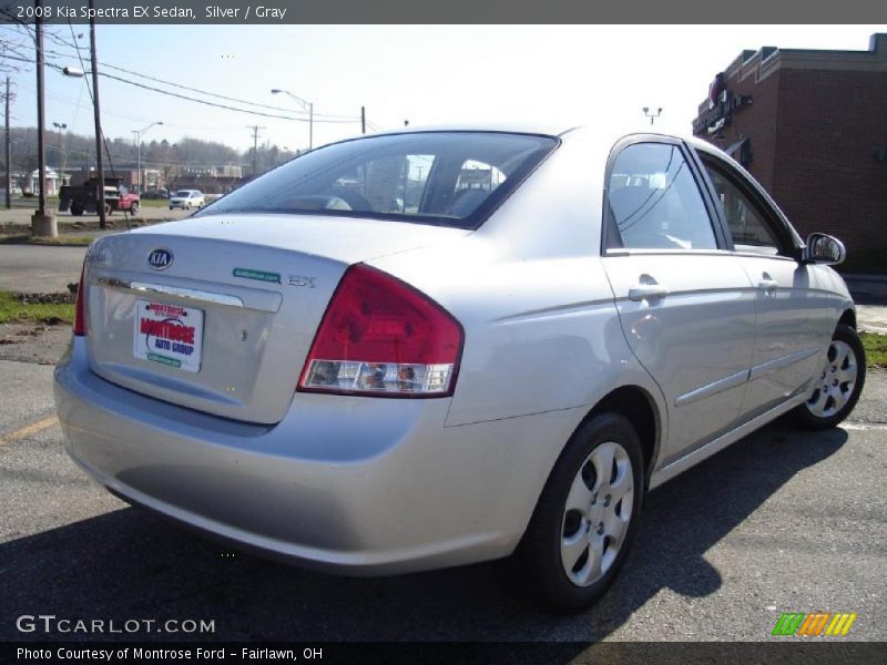 Silver / Gray 2008 Kia Spectra EX Sedan