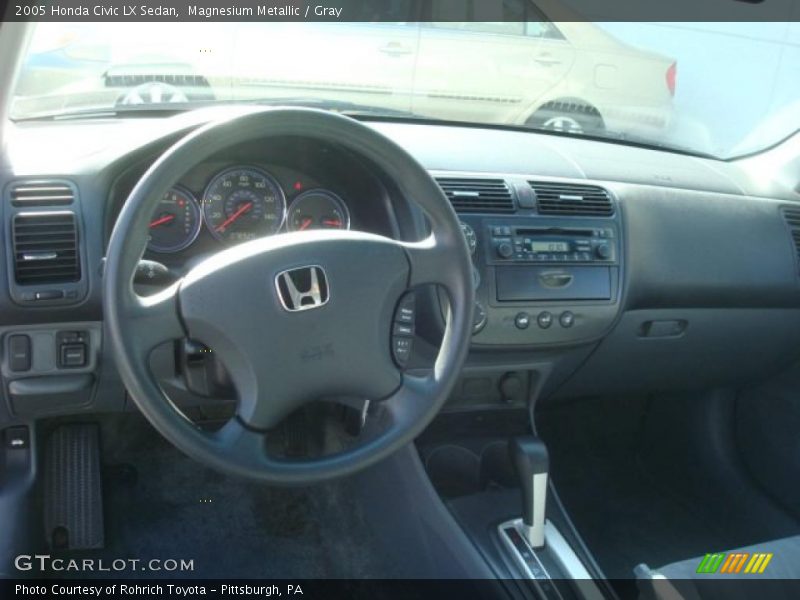 Magnesium Metallic / Gray 2005 Honda Civic LX Sedan