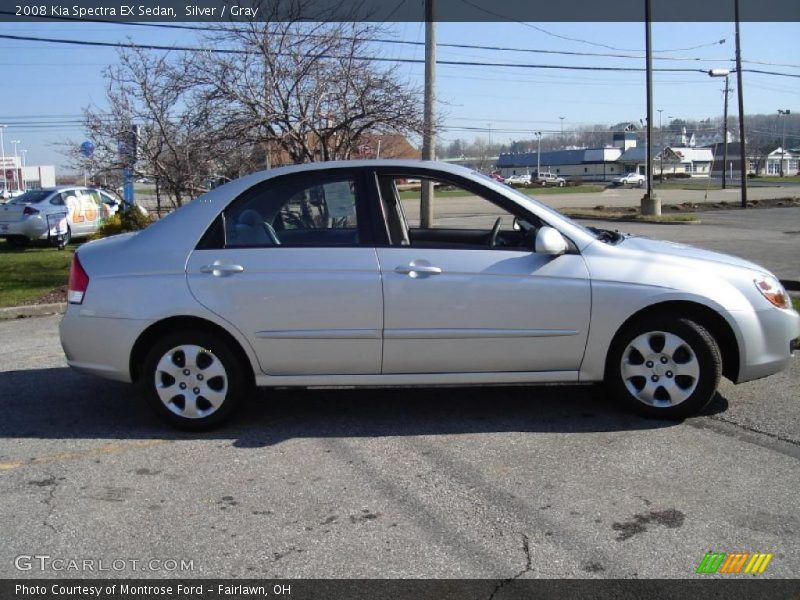 Silver / Gray 2008 Kia Spectra EX Sedan