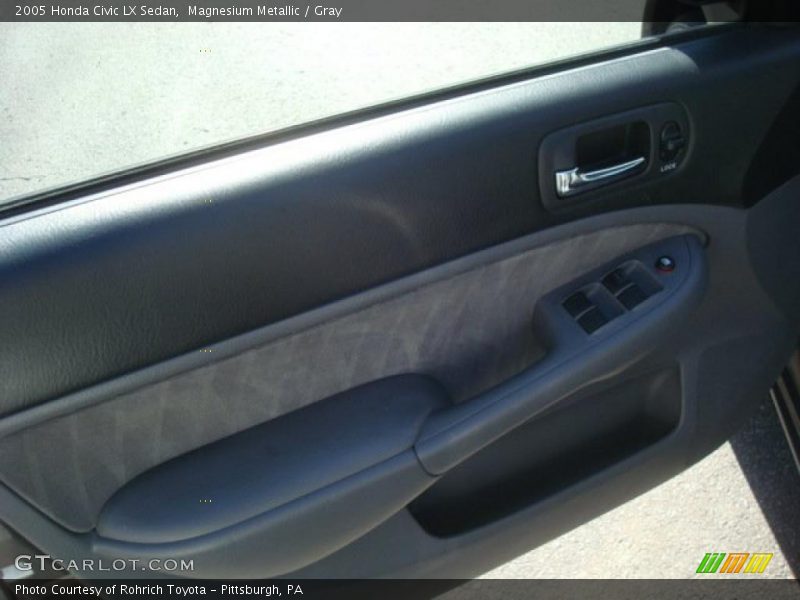 Magnesium Metallic / Gray 2005 Honda Civic LX Sedan