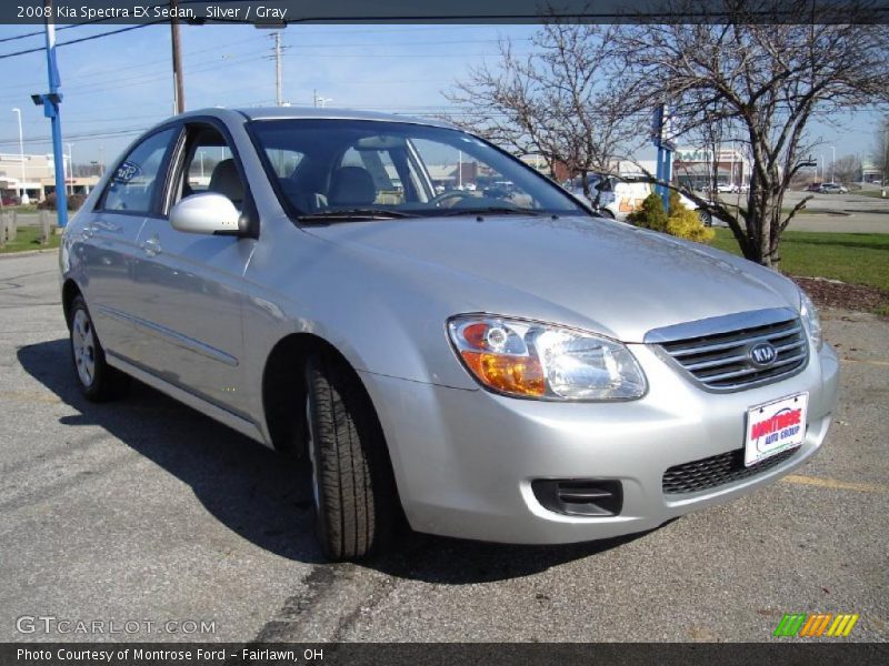 Silver / Gray 2008 Kia Spectra EX Sedan