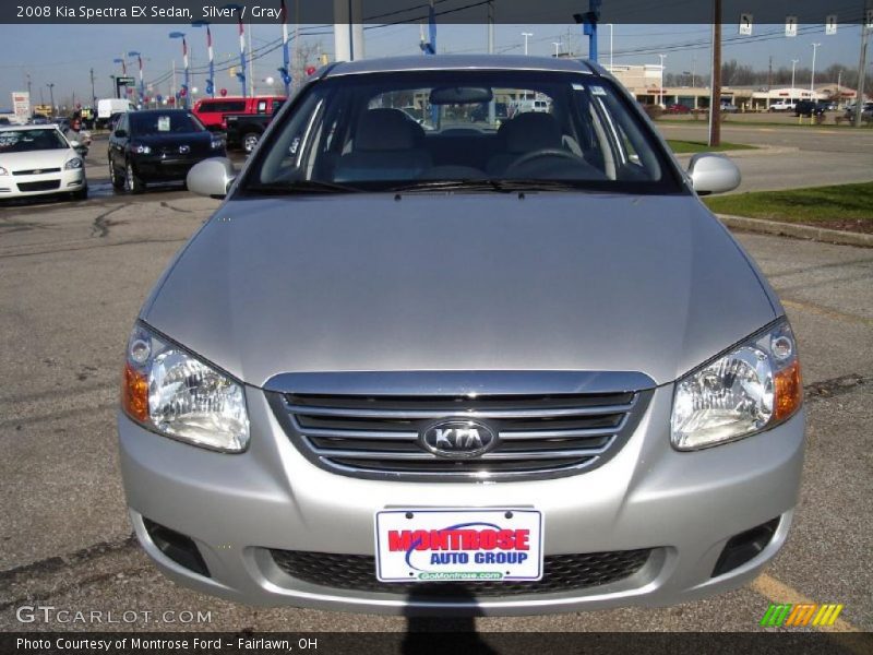 Silver / Gray 2008 Kia Spectra EX Sedan