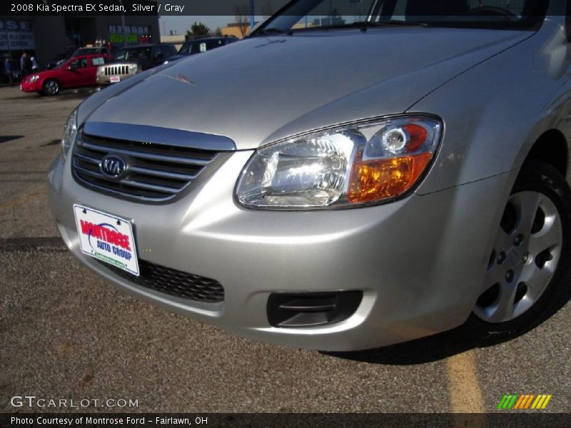 Silver / Gray 2008 Kia Spectra EX Sedan