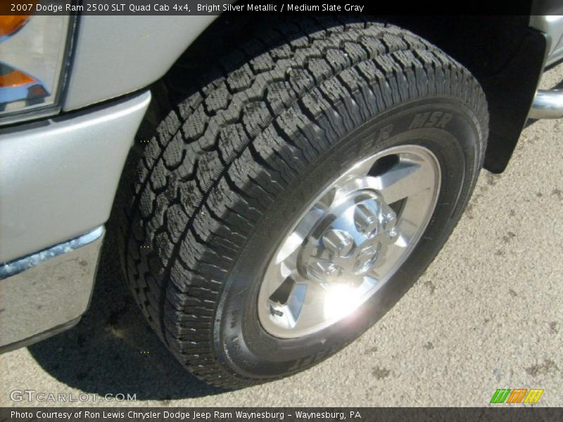 Bright Silver Metallic / Medium Slate Gray 2007 Dodge Ram 2500 SLT Quad Cab 4x4