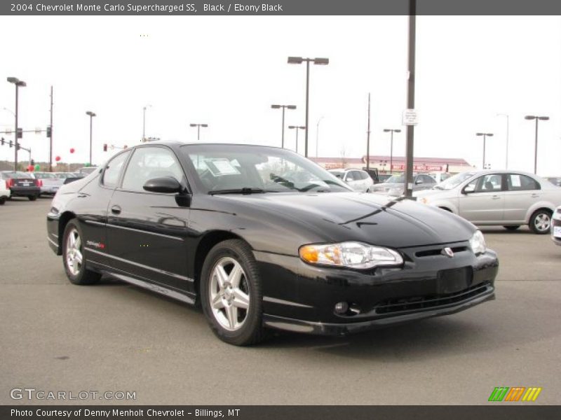 Black / Ebony Black 2004 Chevrolet Monte Carlo Supercharged SS