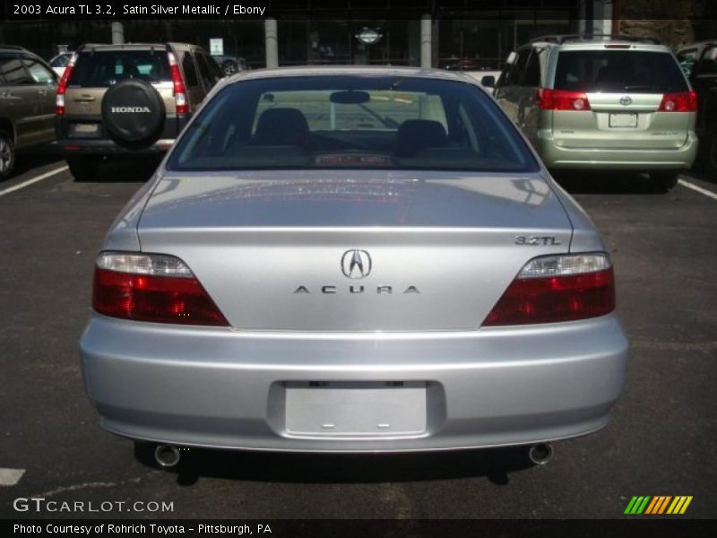 Satin Silver Metallic / Ebony 2003 Acura TL 3.2