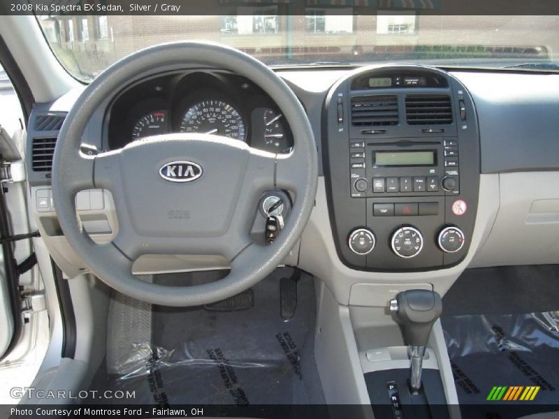 Silver / Gray 2008 Kia Spectra EX Sedan