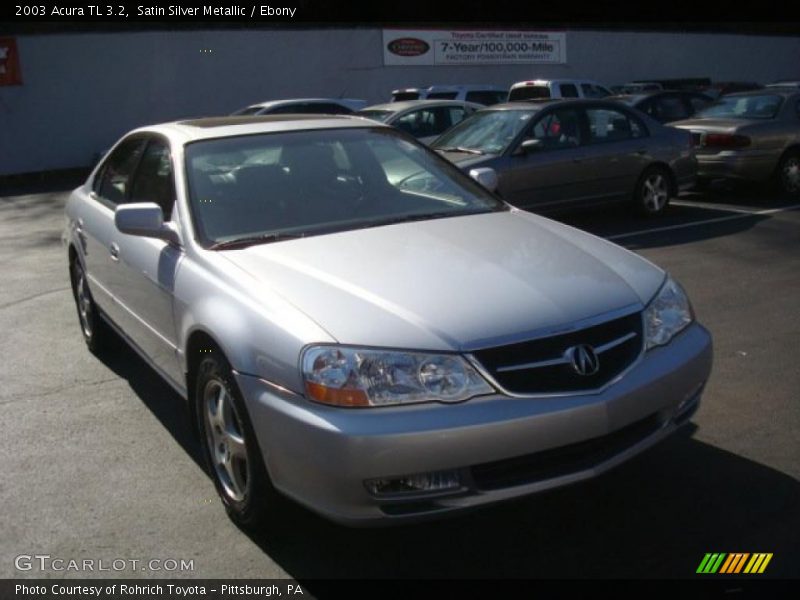 Satin Silver Metallic / Ebony 2003 Acura TL 3.2
