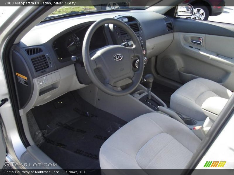 Silver / Gray 2008 Kia Spectra EX Sedan