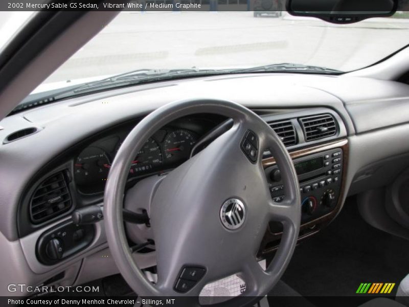 Vibrant White / Medium Graphite 2002 Mercury Sable GS Sedan