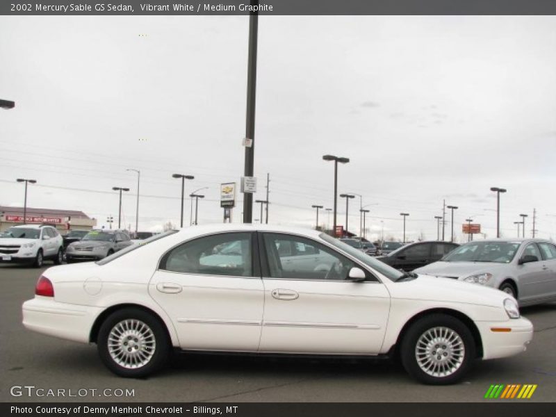Vibrant White / Medium Graphite 2002 Mercury Sable GS Sedan