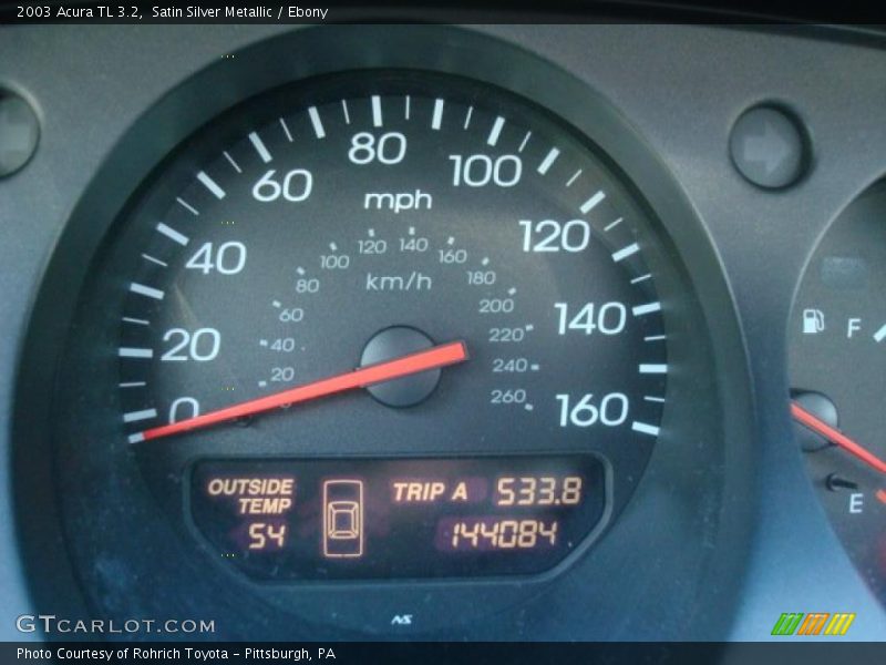 Satin Silver Metallic / Ebony 2003 Acura TL 3.2
