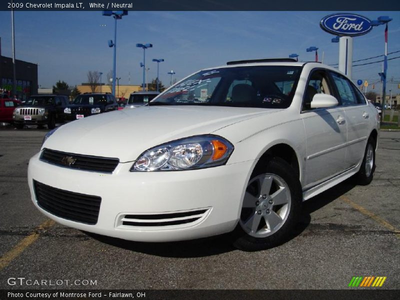 White / Neutral 2009 Chevrolet Impala LT