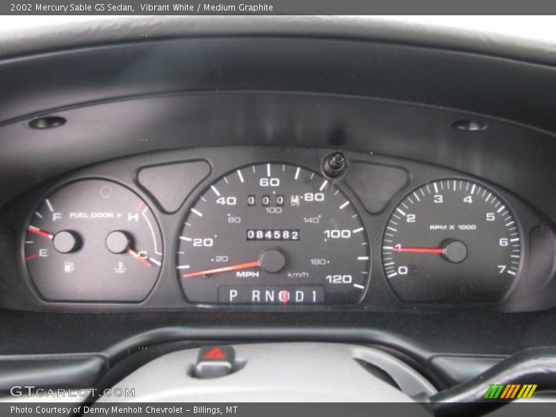 Vibrant White / Medium Graphite 2002 Mercury Sable GS Sedan