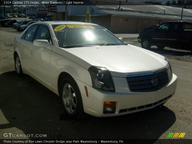 White Diamond / Light Neutral 2004 Cadillac CTS Sedan