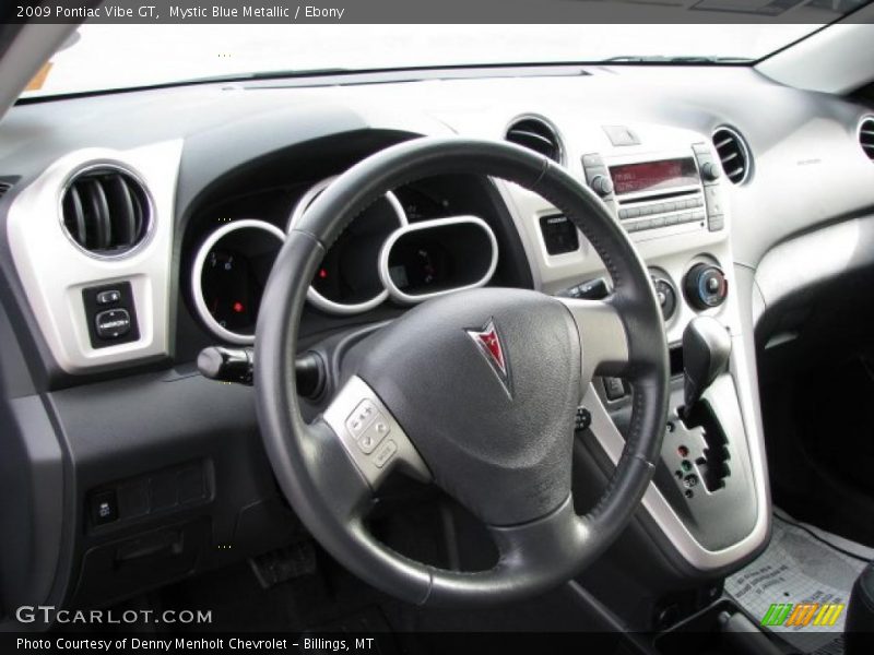 Mystic Blue Metallic / Ebony 2009 Pontiac Vibe GT