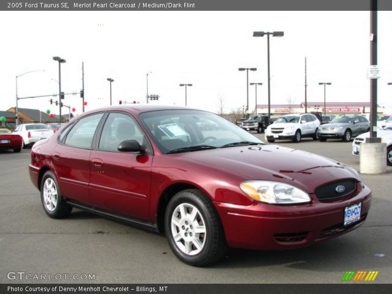 Merlot Pearl Clearcoat / Medium/Dark Flint 2005 Ford Taurus SE