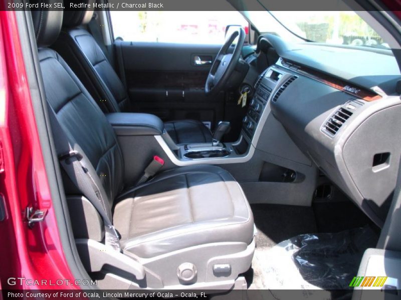 Redfire Metallic / Charcoal Black 2009 Ford Flex SEL