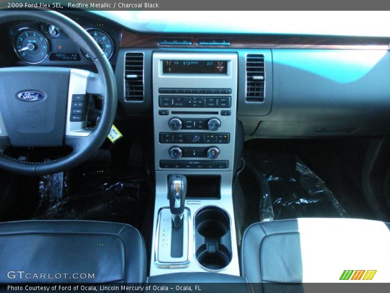 Redfire Metallic / Charcoal Black 2009 Ford Flex SEL
