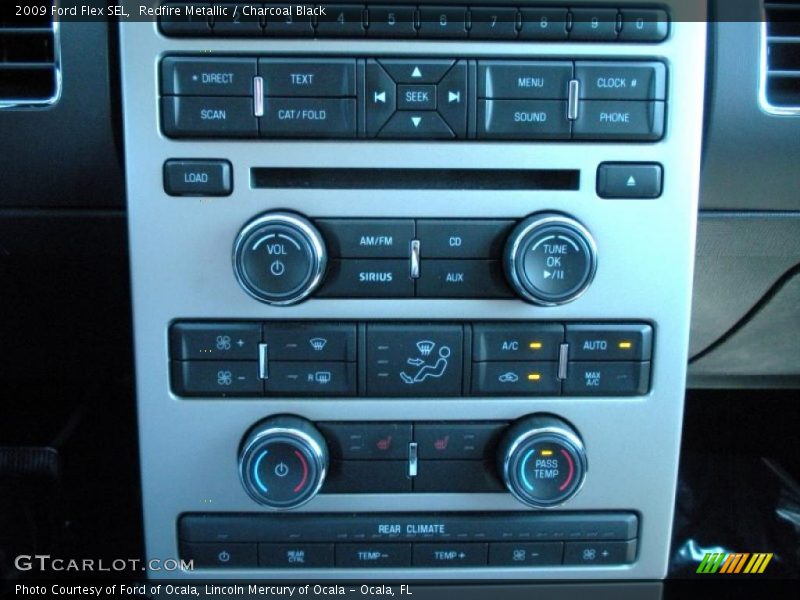 Redfire Metallic / Charcoal Black 2009 Ford Flex SEL