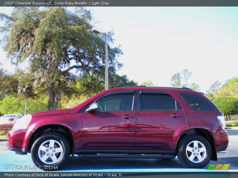Deep Ruby Metallic / Light Gray 2007 Chevrolet Equinox LS