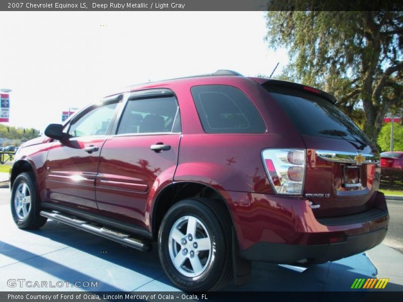 Deep Ruby Metallic / Light Gray 2007 Chevrolet Equinox LS