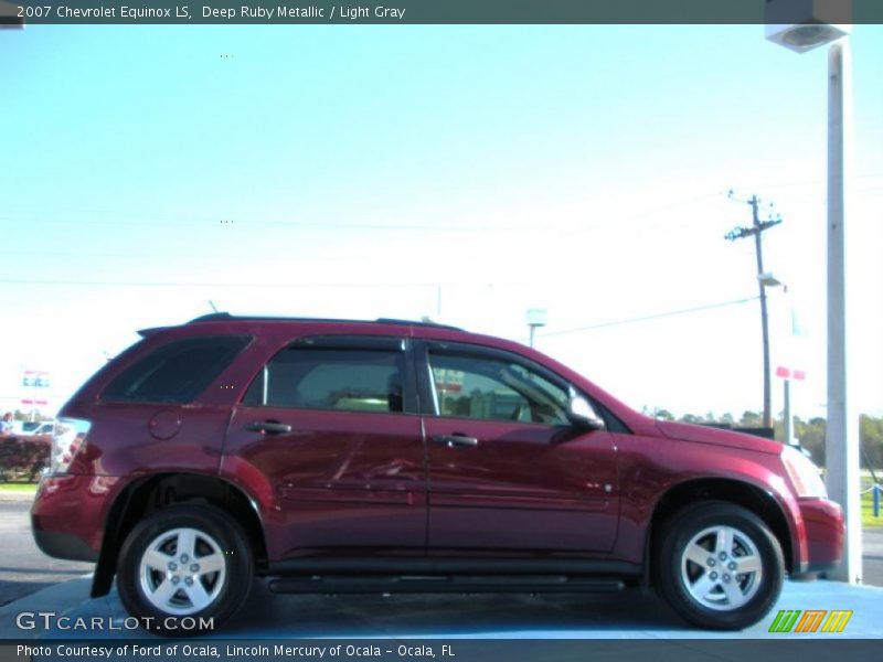 Deep Ruby Metallic / Light Gray 2007 Chevrolet Equinox LS