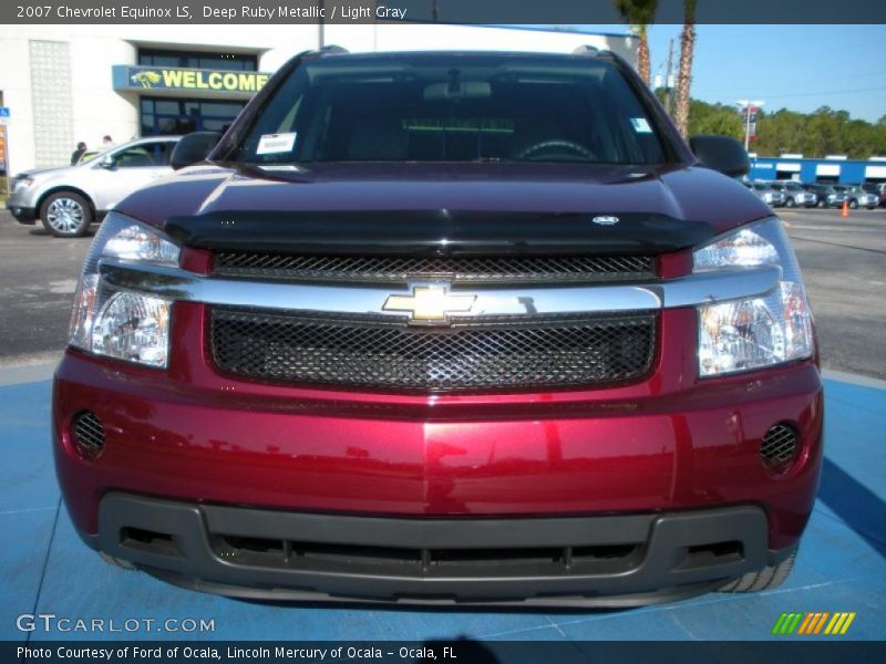 Deep Ruby Metallic / Light Gray 2007 Chevrolet Equinox LS
