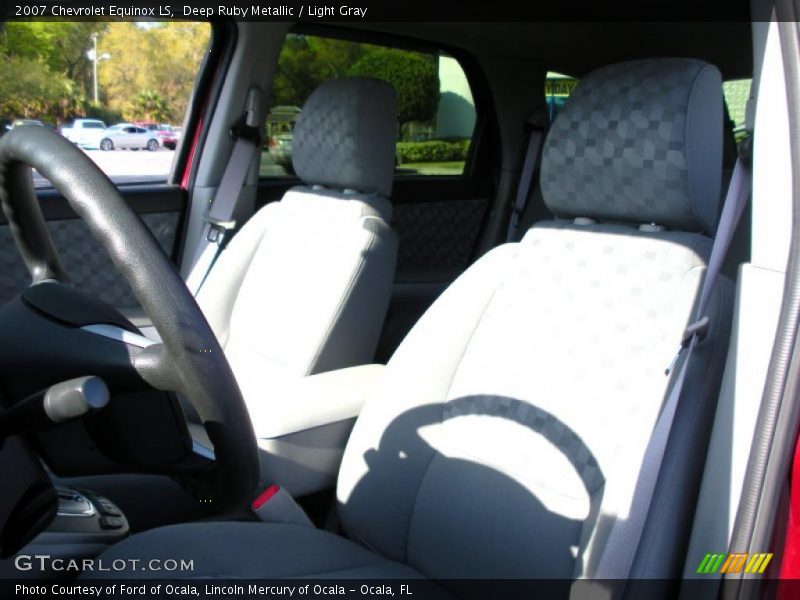 Deep Ruby Metallic / Light Gray 2007 Chevrolet Equinox LS
