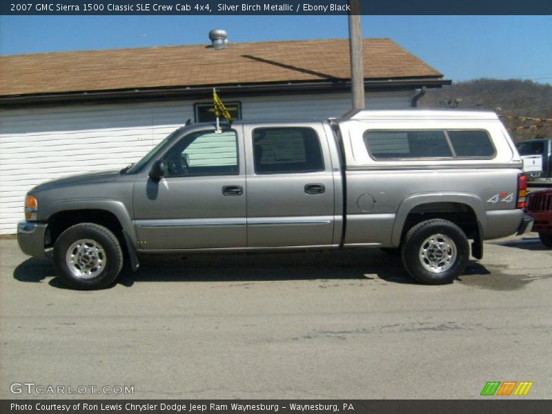 Silver Birch Metallic / Ebony Black 2007 GMC Sierra 1500 Classic SLE Crew Cab 4x4