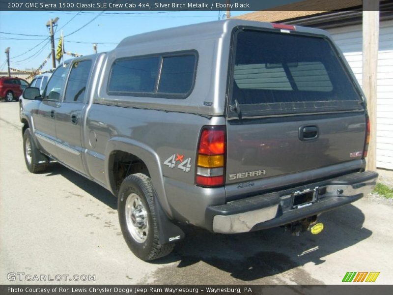Silver Birch Metallic / Ebony Black 2007 GMC Sierra 1500 Classic SLE Crew Cab 4x4