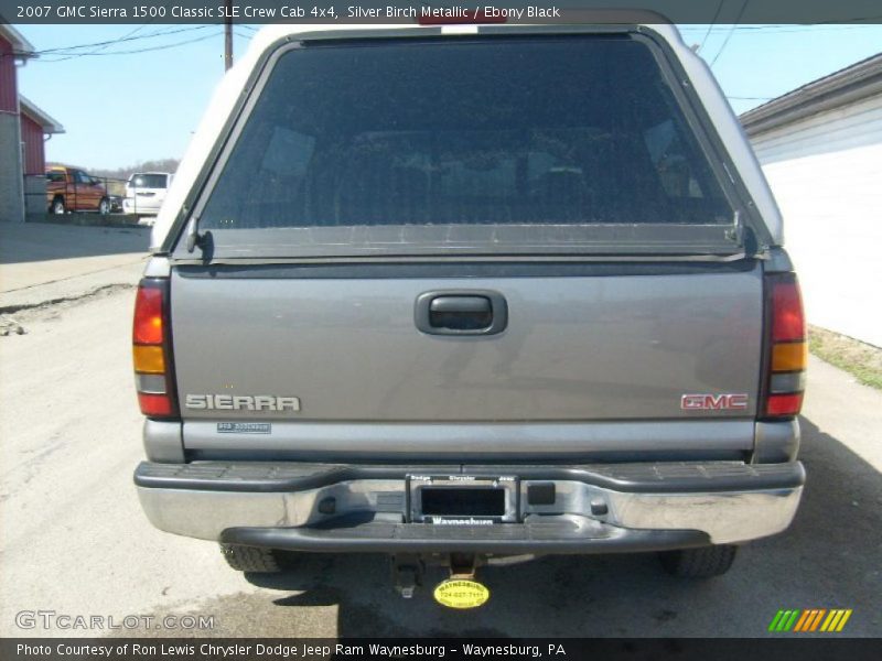 Silver Birch Metallic / Ebony Black 2007 GMC Sierra 1500 Classic SLE Crew Cab 4x4