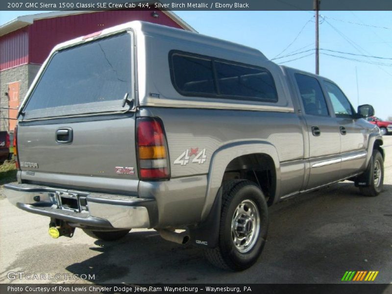Silver Birch Metallic / Ebony Black 2007 GMC Sierra 1500 Classic SLE Crew Cab 4x4