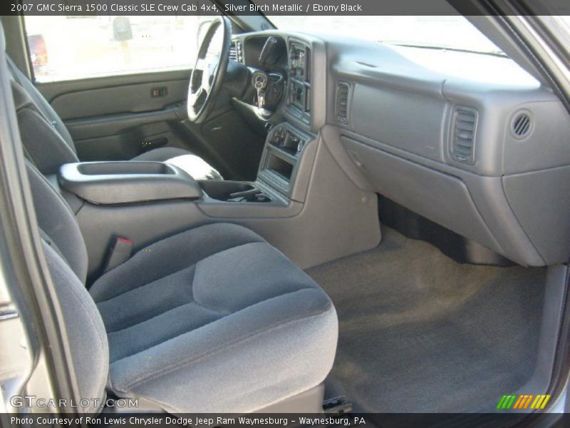 Silver Birch Metallic / Ebony Black 2007 GMC Sierra 1500 Classic SLE Crew Cab 4x4