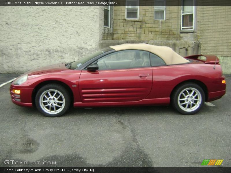 Patriot Red Pearl / Beige/Black 2002 Mitsubishi Eclipse Spyder GT