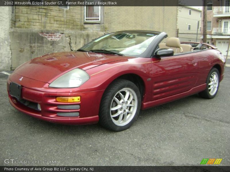 Patriot Red Pearl / Beige/Black 2002 Mitsubishi Eclipse Spyder GT