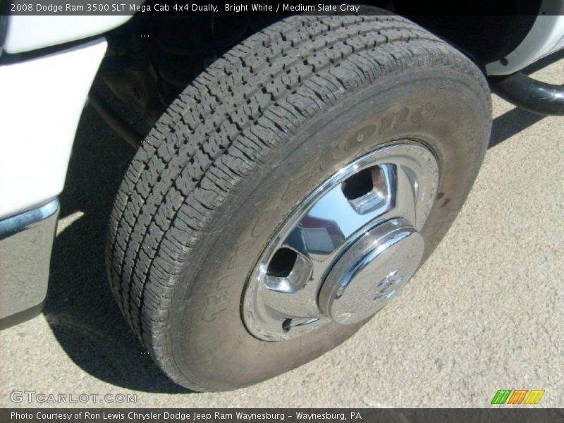 Bright White / Medium Slate Gray 2008 Dodge Ram 3500 SLT Mega Cab 4x4 Dually