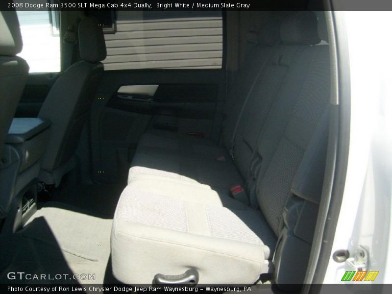Bright White / Medium Slate Gray 2008 Dodge Ram 3500 SLT Mega Cab 4x4 Dually