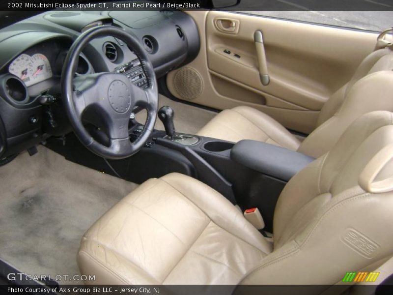 Patriot Red Pearl / Beige/Black 2002 Mitsubishi Eclipse Spyder GT