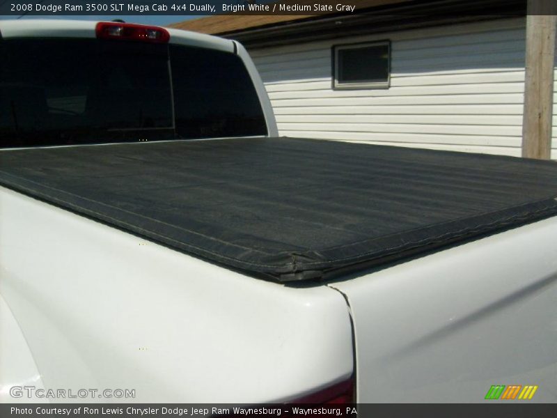Bright White / Medium Slate Gray 2008 Dodge Ram 3500 SLT Mega Cab 4x4 Dually