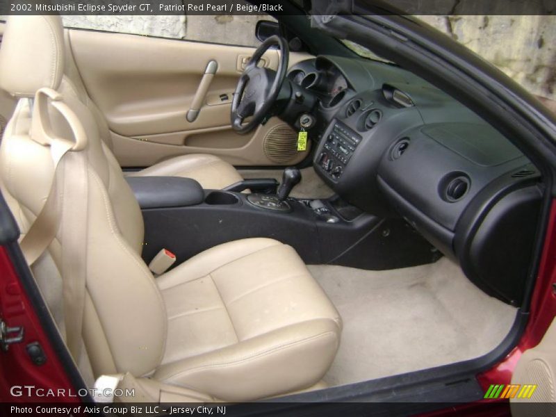 Patriot Red Pearl / Beige/Black 2002 Mitsubishi Eclipse Spyder GT