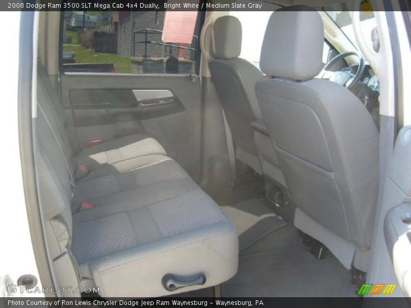 Bright White / Medium Slate Gray 2008 Dodge Ram 3500 SLT Mega Cab 4x4 Dually