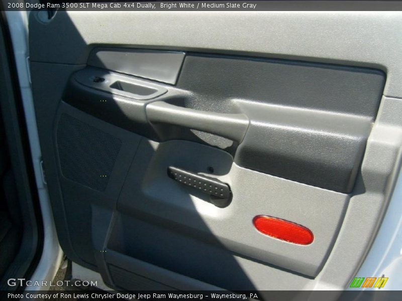 Bright White / Medium Slate Gray 2008 Dodge Ram 3500 SLT Mega Cab 4x4 Dually